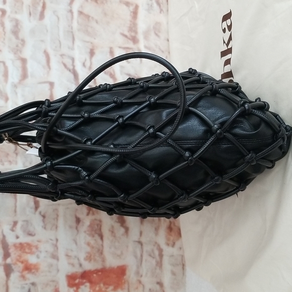 New Nanushka Naiya Net Faux-Leather Bag - Picture 7 of 15